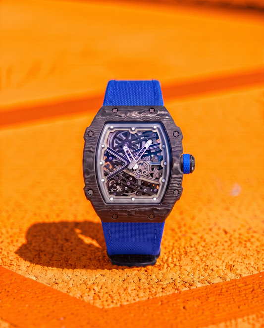DM 35-04 Azurith skeleton watch, detail view