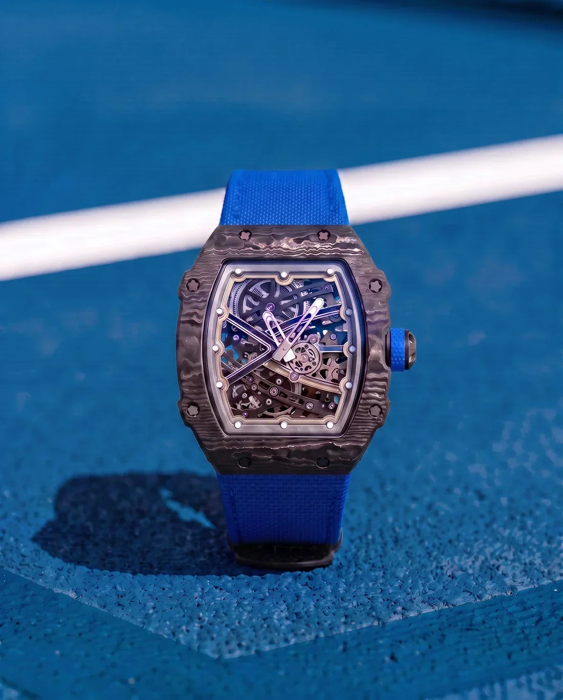 DM 35 Monaco Collection skeleton watch, colourway 7