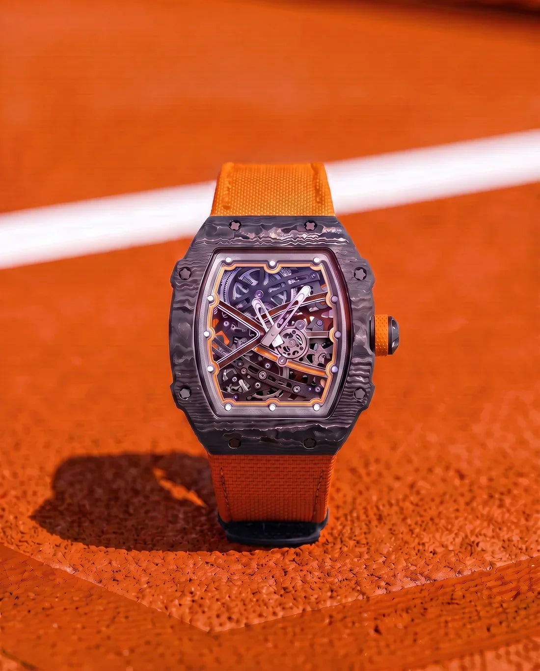 DM 35 Monaco Collection skeleton watch, colourway 4
