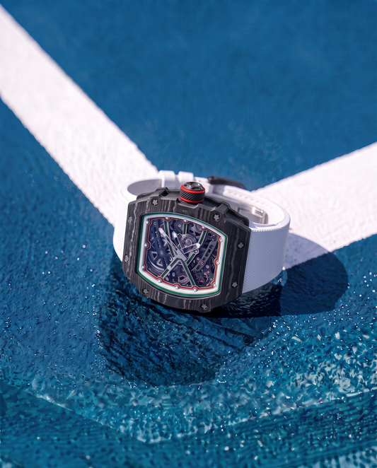 DM 35-03 Frostline skeleton watch, detail view